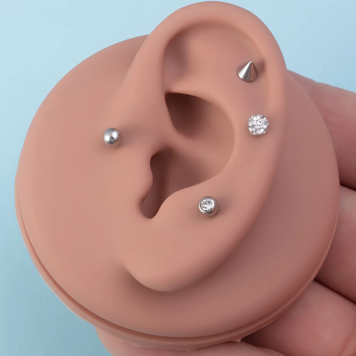 35 Pezzi Piercing Finti Per Ombelico E Viso - Acciaio Chirurgico Con Strass - Senza Dolore - Foto 8