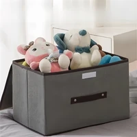 Non Woven Fabric Foldable Storage Box for Clothes Underwear Socks Toys Wardrobe Drawer Organizer Dustproof Home Organization 1