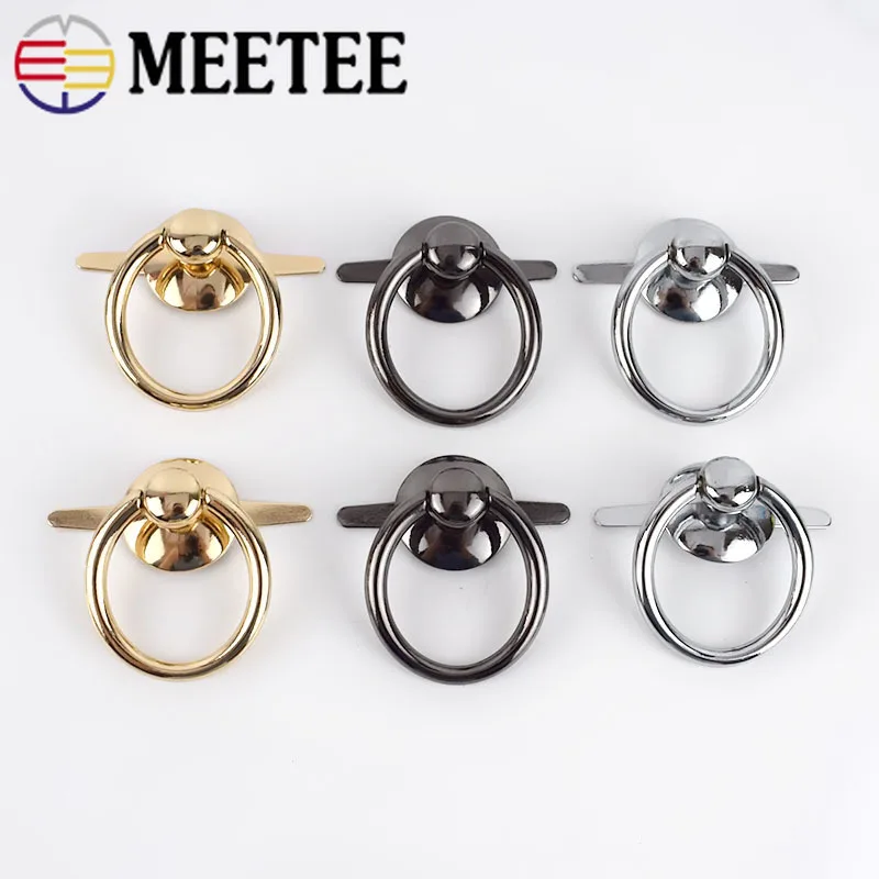 Meetee 4/10pcs ID25mm Bag Hanging O Ring Buckles Female Side Chain Nail Hook DIY Luggage Strap Hardware Accessories | Дом и сад