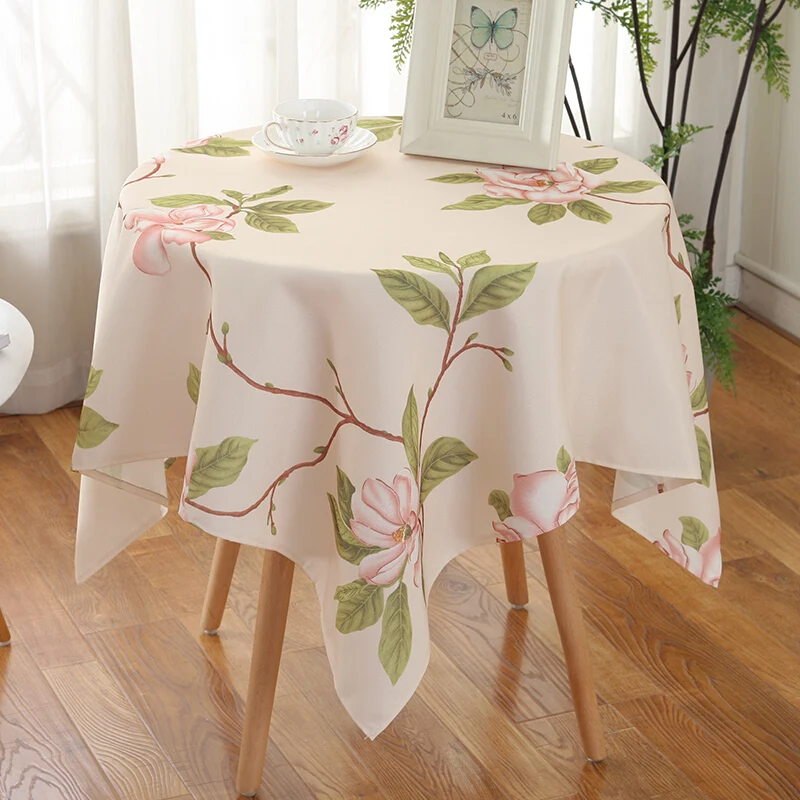 

Flower Creative Ethnic Style Wedding Decoration Tablecloth Restaurant Cafe Small Round Table Rectangular Table Cover Tablecloth