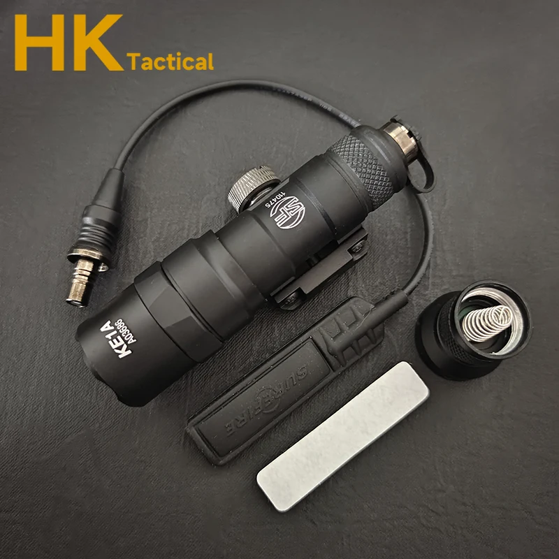 장난감 총 무기 조명 M300 M300B M300C 미니 스카우트 조명, 사냥 금속 LED 손전등 소총 AR15 M4 스카우트 라이트 토치 M600