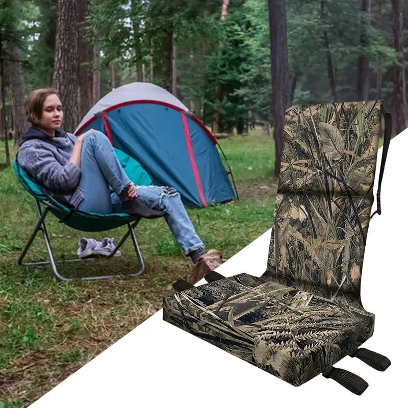 Tree Stand Seat Waterproof Ladder Stand Seat Comfortable Hunting Tree Outdoor Camouflage Sitting Pad For Climbing Camping