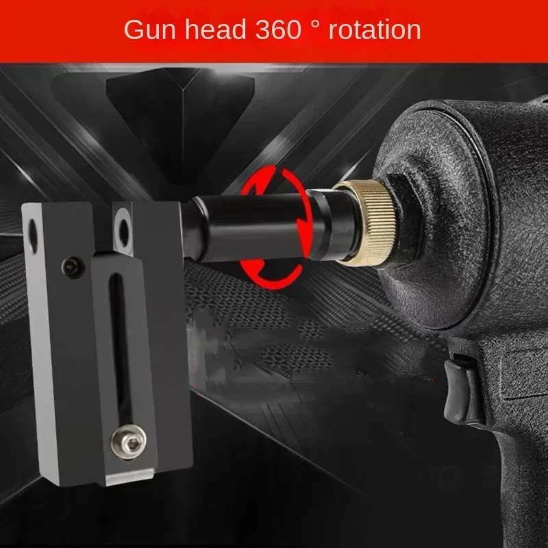 8KGF Industrial Pneumatic Punch Gun Metal Iron Plate Round Hole Punching Stainless Steel Advertising Word Air Puncher 3.2-8MM 6