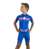 Powerslide New Child Short Sleeve Skating Suit Kids Practice Training Jumpsuit Inline Speed Skating Triathlon Suit Race Clothing 1