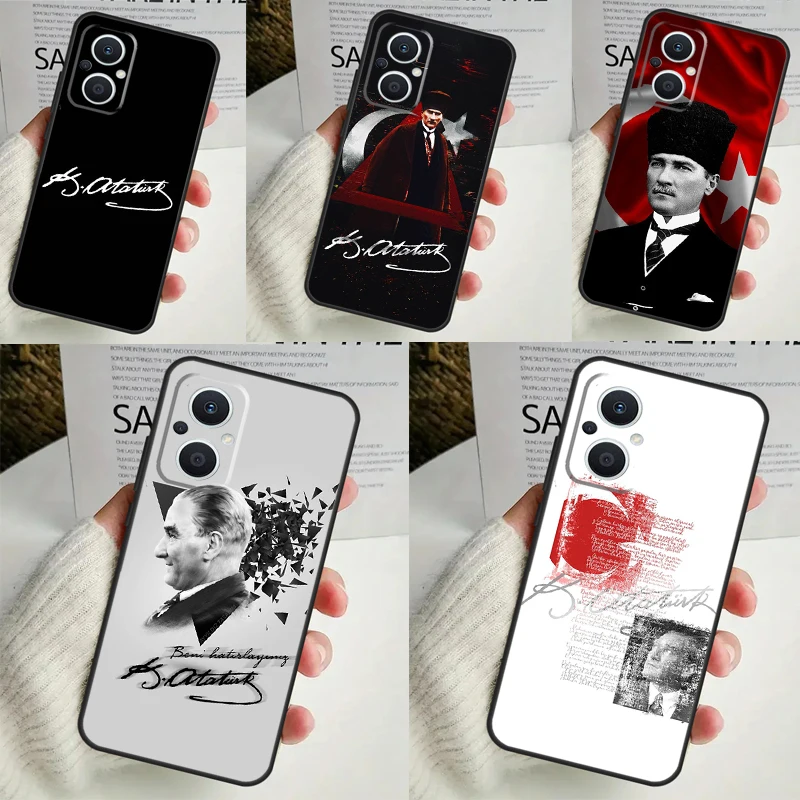 Фото Турция Mustafa Kemal Ataturk чехол для OPPO Reno 8 7 6 5 4 Lite 8T 5Z 4Z 10 11F OPPO Find X5 X6 Pro X2 Neo X3 Lite Cover №1
