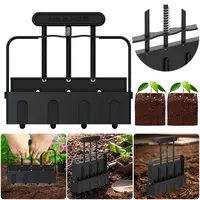 4 Cell Handheld Soil Blocker with Anti Slip Handle Manual Soil Block Maker Soil Cube Maker Ergonomic for Home Garden Lawn Farm 1