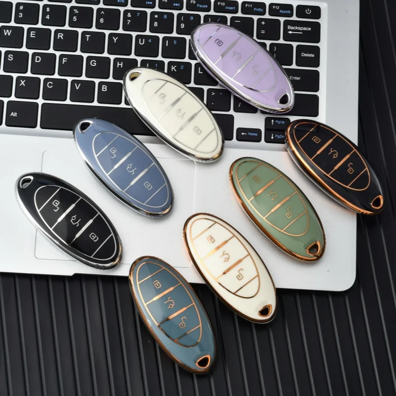 For FAW Besturn TPU Car Key Cover T77 Pro B70 T99 T55 T33 Auto Accessories Smart Remote Fobs Key Case Protector Keychain Holder