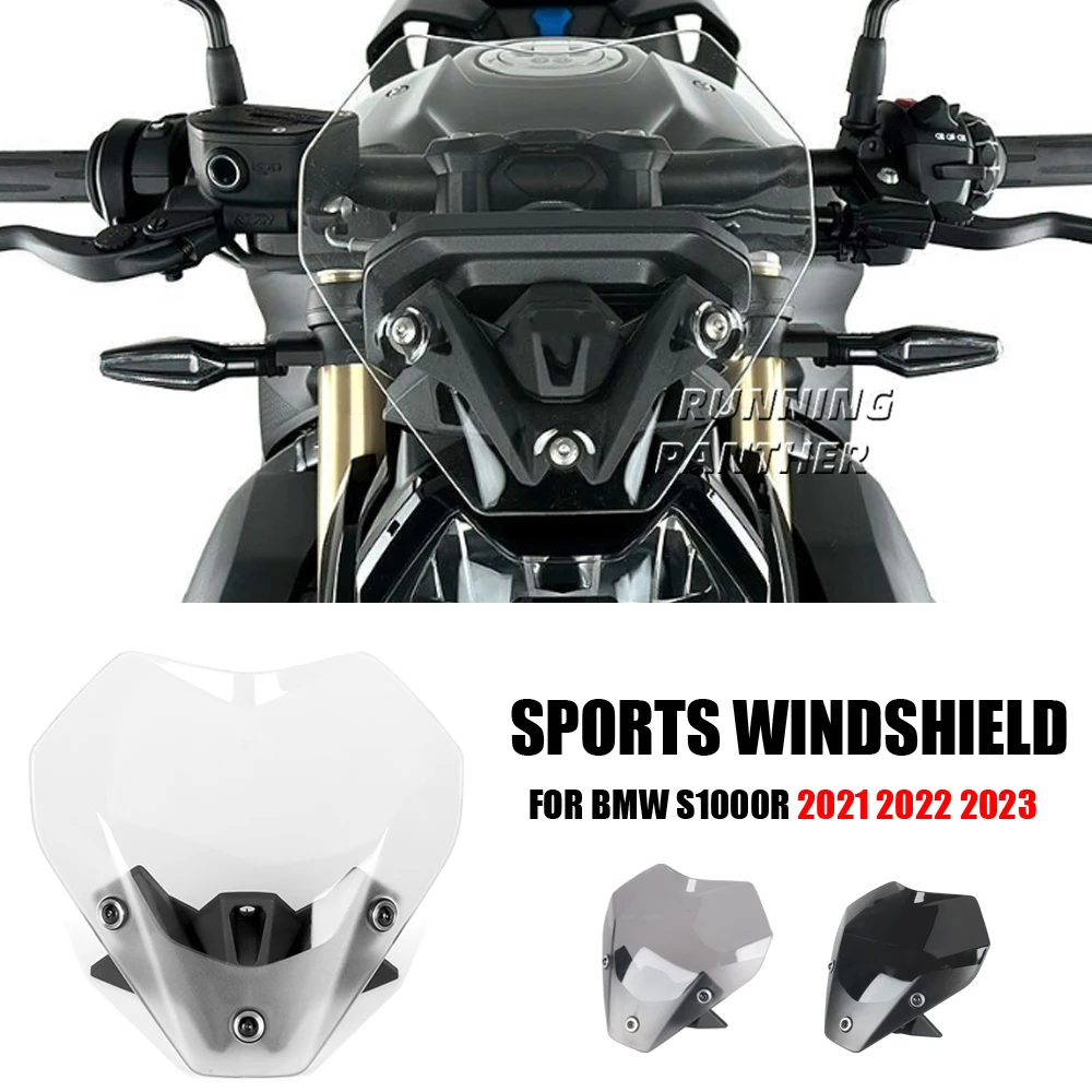 

NEW Motorcycle Spoiler Windscreen Windshield Wind Deflector Screen Shield Spoiler FOR BMW S1000R S 1000 R S 1000R 2021 2022 2023