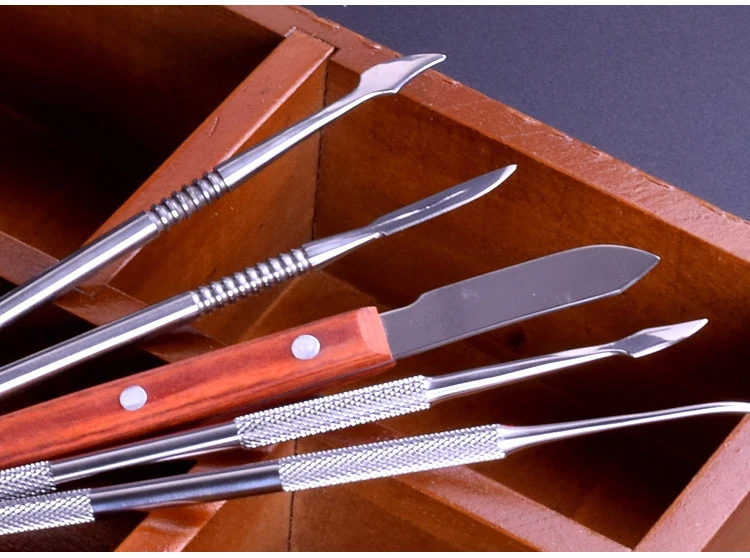 10pcs/Set Dental Spatulas Plaster Knife Practical Versatile Teeth Wax Carving Tool Set Dental Dentistry Instrument Tools