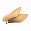 Large Size Women Solid Color Pumps Classic 5cm Low High Heels Breathable slip on Pointed Toe Stiletto Female Work Wedding Shoes 6