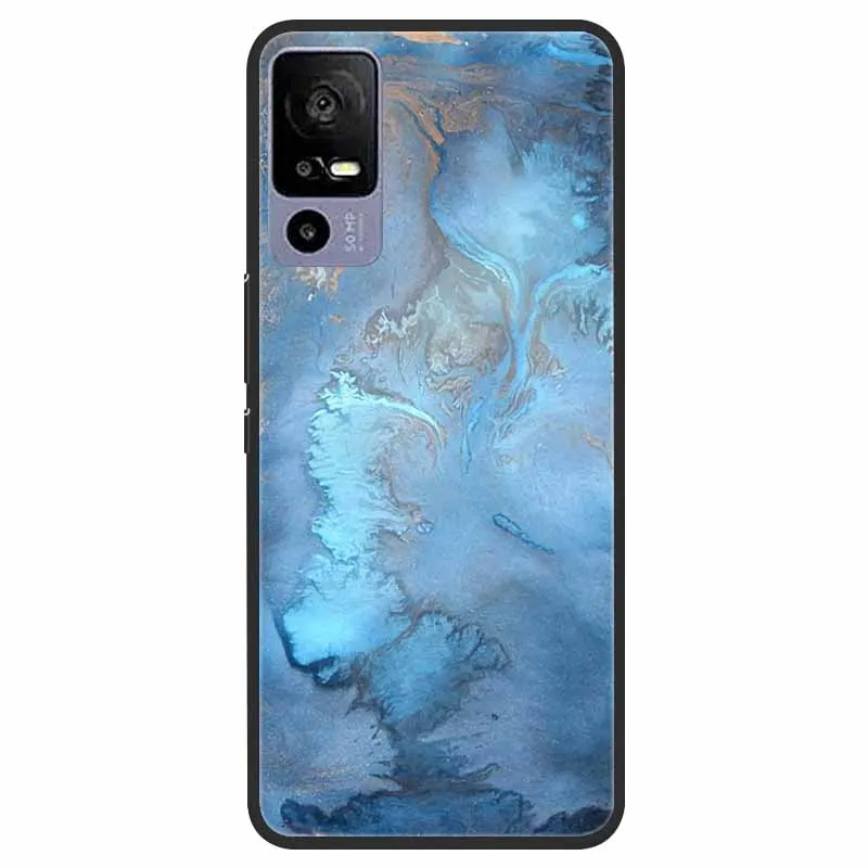 Elegant Marble TPU Silicone Case - Fashionable Protective Cover