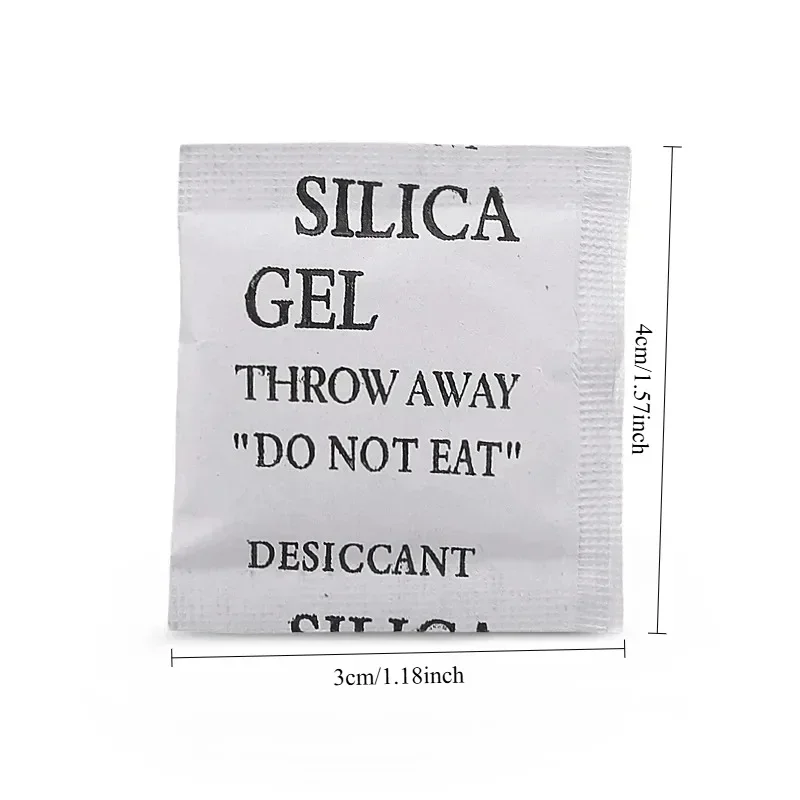 50-200 Packs Non Toxic Silica Gel Desiccant Damp Kitchen Room Living Moisture Dehumidifier Absorber Bag Moisture Absorber