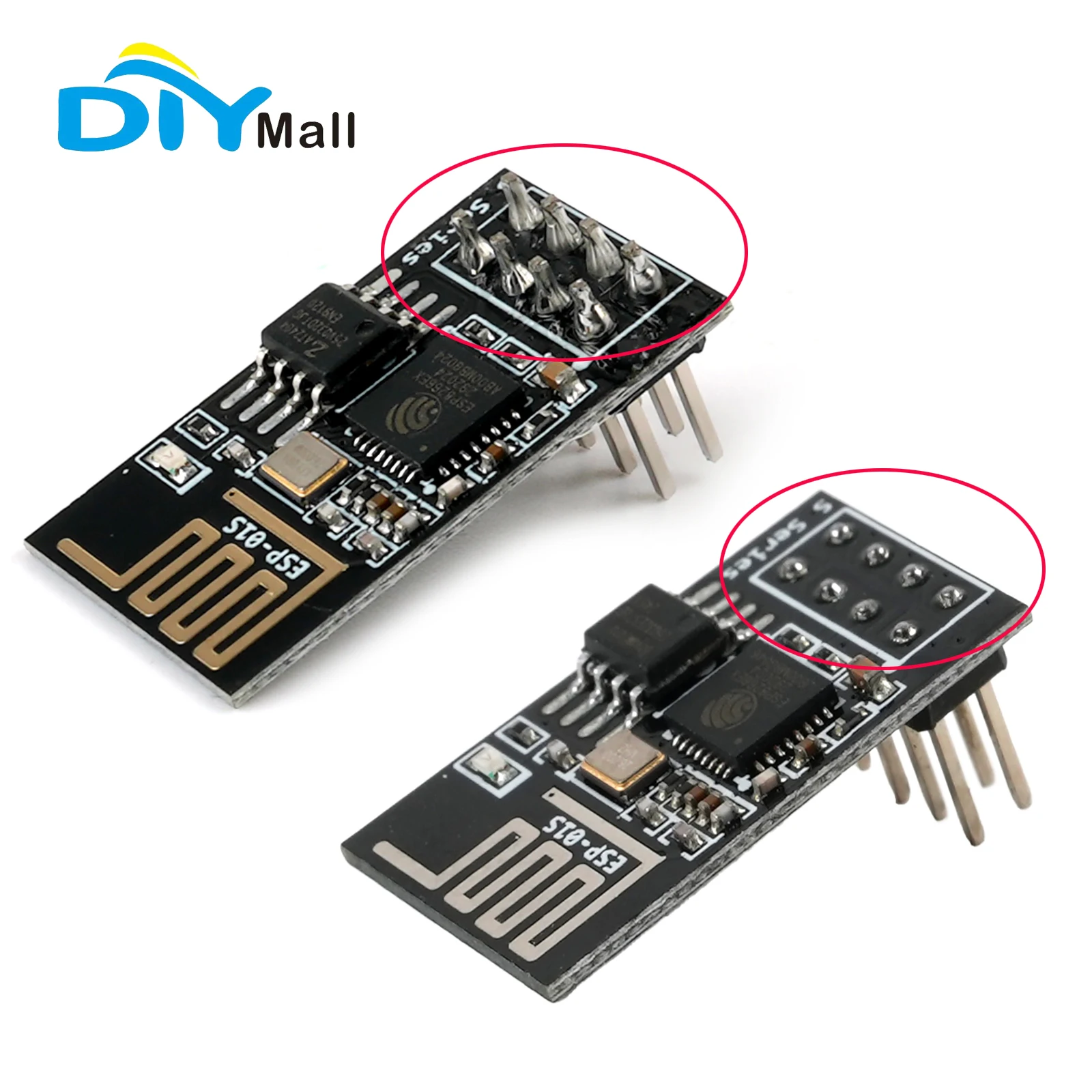 ESP-01S ESP8266 WiFi Wireless Serial Transceiver Module 4MB Flash 3.3V ...