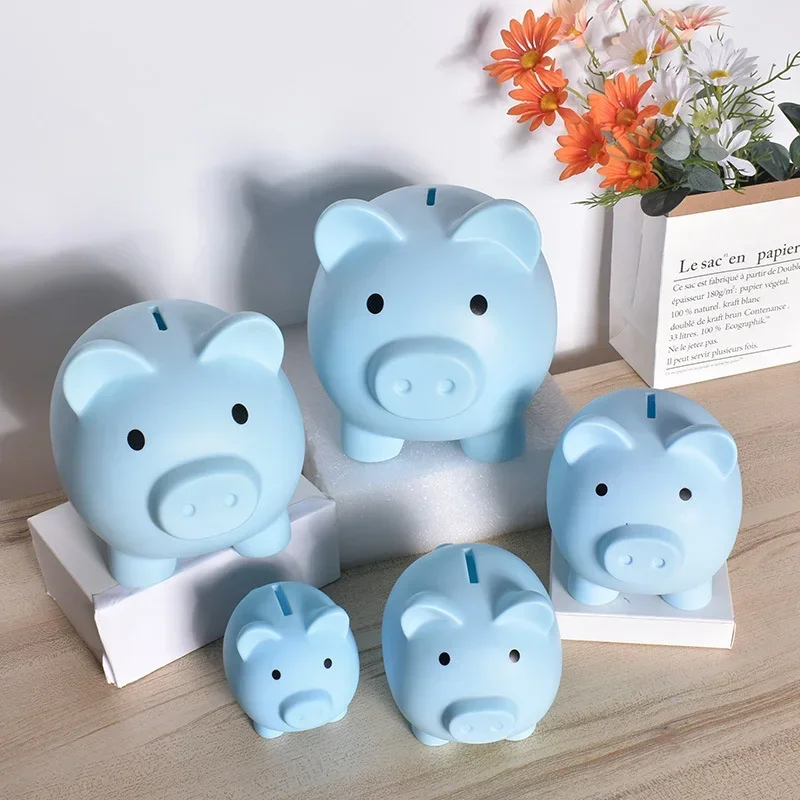 Household Piggy Bank Children's Cartoon Anti Falling Plastic Cute Piggy Coin Piggy Bank Gift Ornament