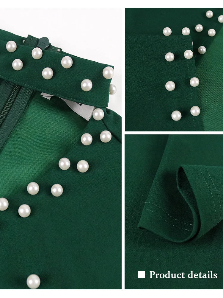 Green Plus Size Dresses Women Sexy One Shoulder Long Sleeve Bodycon Slit Evening Party Event Occasion Beads Long Prom Gown Dress