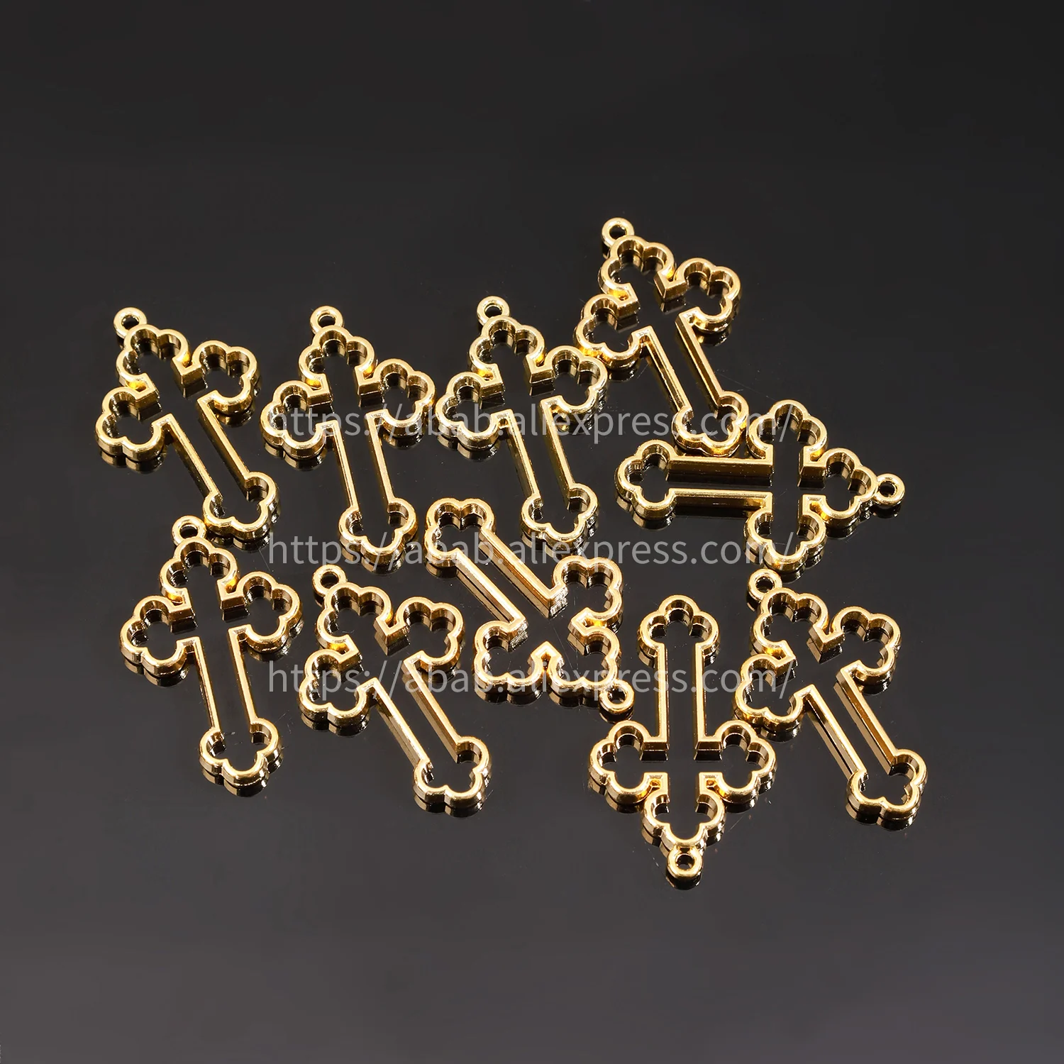 100piecesNewCatholicGoldPlatedConnectorNecklaceBracelet