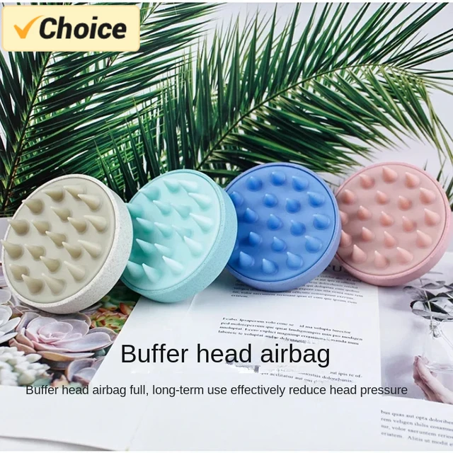 Head Cleansing and Massage Wet and Dry Scalp Massage Brush Soft Massage Cushioned Airbag Non-invasive Scalp Deep Conditioning
