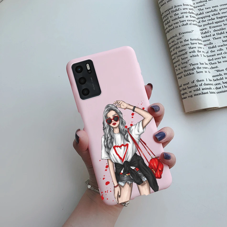 For OPPO A16 A16S 2021 Case Beauty Girls Painted Phone Case For OPPOA16 A 16 CPH2269 A54S 4G CPH2273 Soft Cover Protect Bumper cases for oppo cases