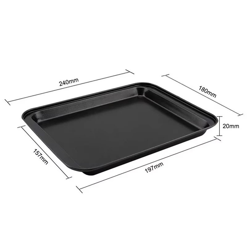 24cm Rectangle Baking Pan Loaf Toast Mould Carbon Steel Non-Stick Baking Tray Bread Cake Mould Durable Kitchen Diy Baking Dish