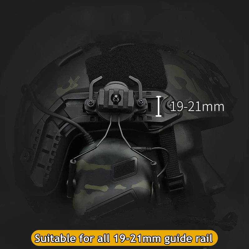 Tactical Headset Airsoft Paintball Shooting Headphones，No Noise Reduction Function，No Need Battery，Need Use with PTT
