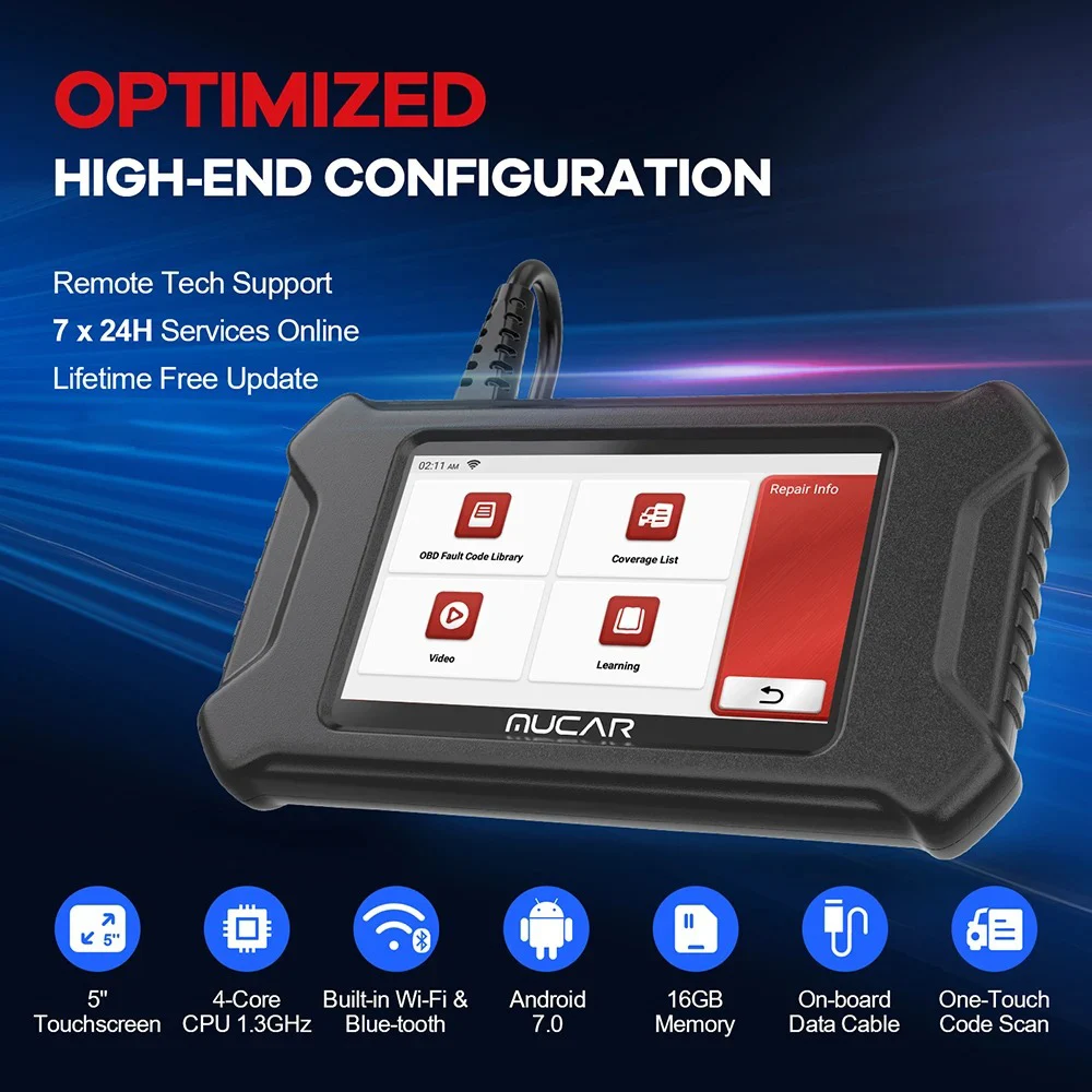 OBD2 Scanner MUCAR CS90 Professional diagnostic tool Auto scanner bluetooth ECM System 28 resets lifetime free update