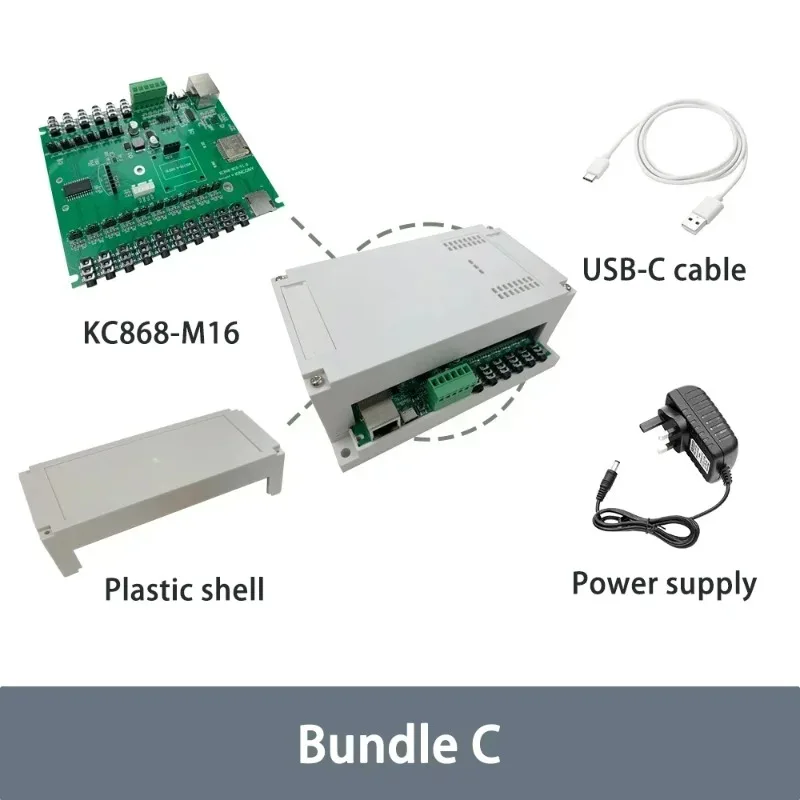 KC868-M16 ESP32 16채널 CT 클램프 에너지 모니터 앱 제어 없음 Esphome 홈 어시스턴트용