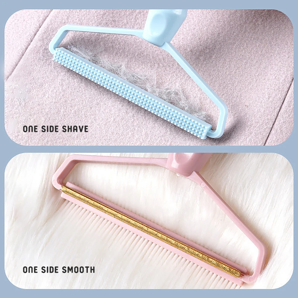 1PCS Portable Clothes Lint Fluff Remover Pet Hair Cleaning Brush Coat Carpet Wool Razor Pellet Manual Scraper Cleaning Tool