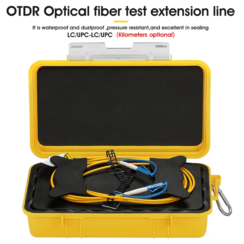 LC/UPC-LC/UPC OTDR Dead Zone Eliminator Fiber Rings Fiber Optic OTDR Launch Cable Box 500m 1Km 2Km SM 1310/1550nm