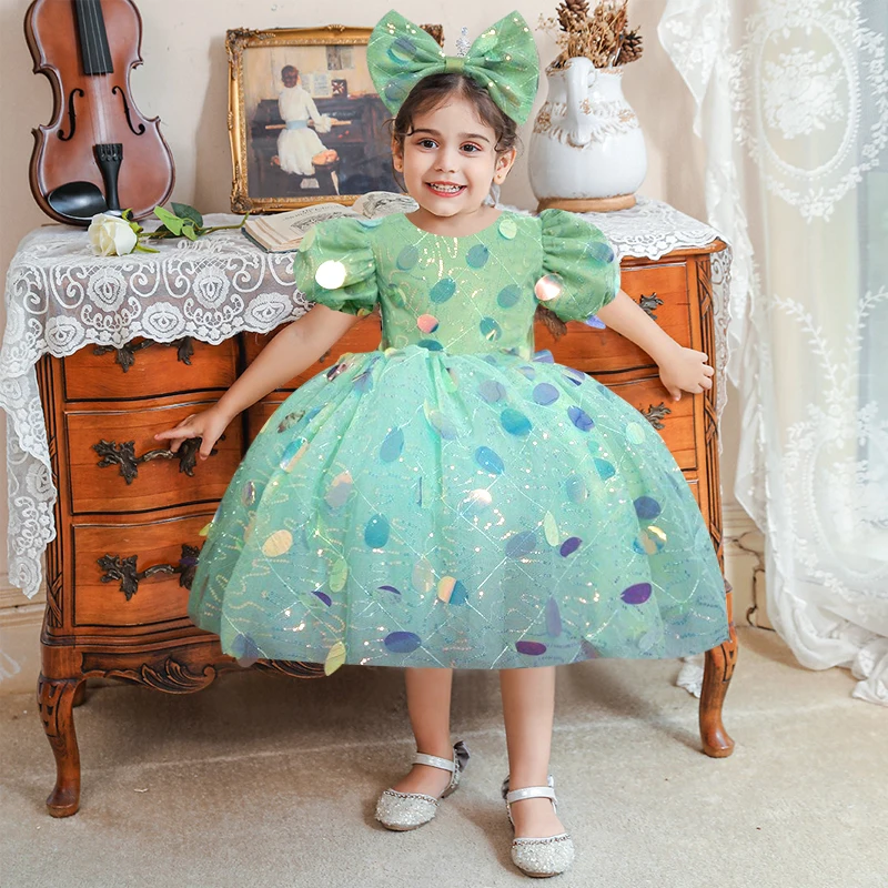 Gorgeous baby girl dress for girls elegant birthday party dress girl Baby girls clothes for Opening Ceremony prom