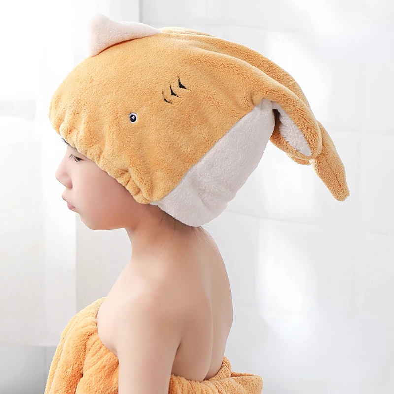 New Shark Dry Hair Cap Soft Microfiber Shower Cap Towel Bath Hats for Women Quick Drying Soft for Kid Turban Head Girl Towel 5 New Shark Dry Hair Cap Soft Microfiber Shower Cap Towel Bath Hats for Women Quick Drying Soft for Kid Turban Head Girl Towel 5