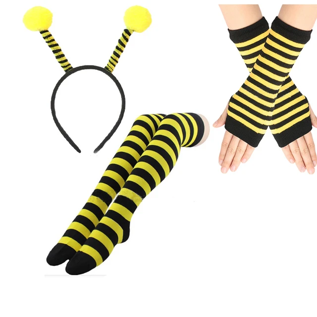 Bee Costume Accessories Set-Bee Ears Headband,Sunglass,Tutu Skirt Sunglass  Stockings Accessory Kit Kid Adult Bee Costume - AliExpress