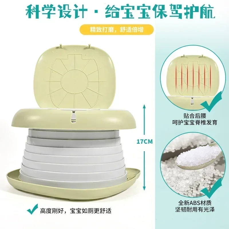 Children's Folding Toilet Baby Travel Toilet Portable Children's Potty Car Sealed Anti-odor Urinal 5