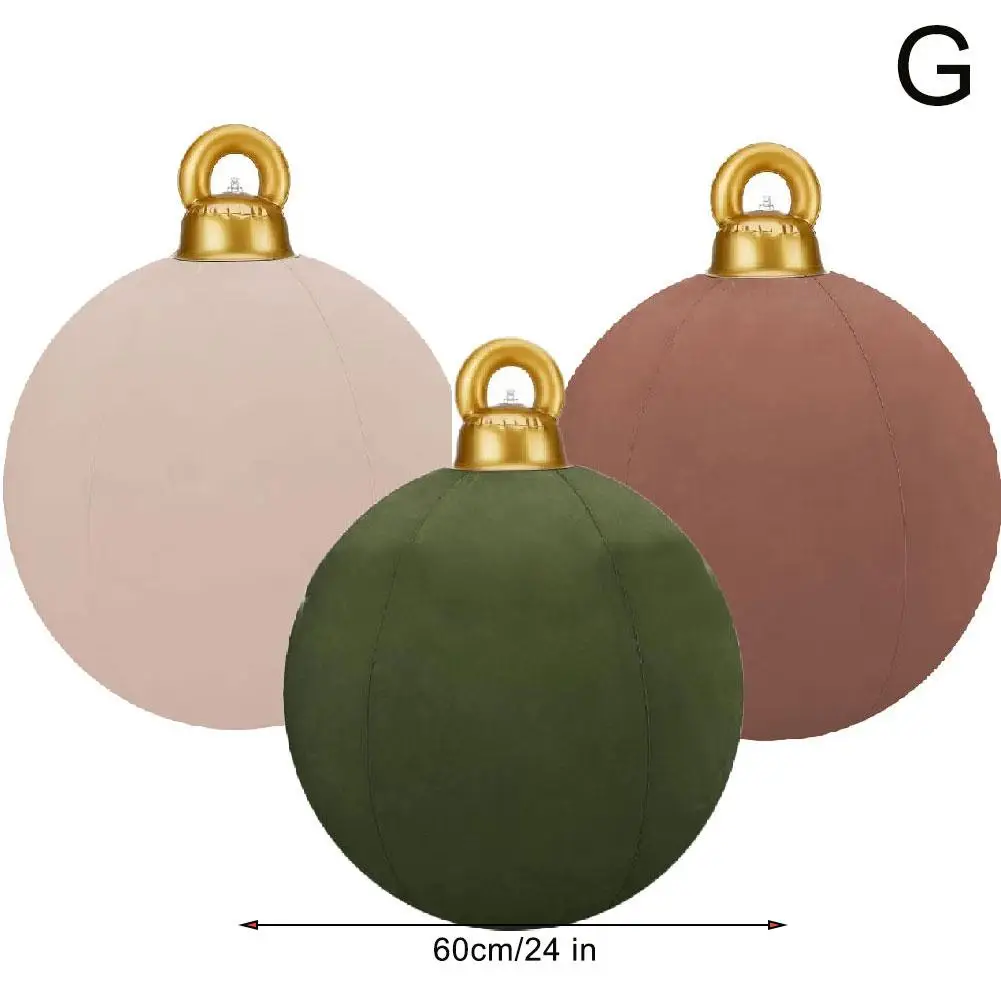thumbnail image 1 of NUEVAS bolas navideñas gigantes de alta gama, bolas decorativas inflables de PVC, grandes decoraciones navideñas inflables para exteriores, 1 of 5