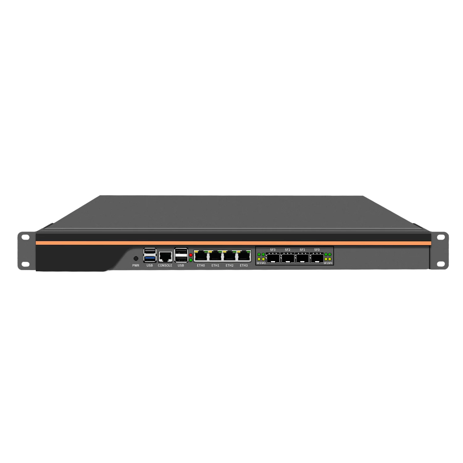 Topton 1U Rack-mount Firewall Home Server Mini PC Intel Alder Lake N100 4*/2*10G SFP+ 4*i226-V 2.5G LANs Network Security Host 2