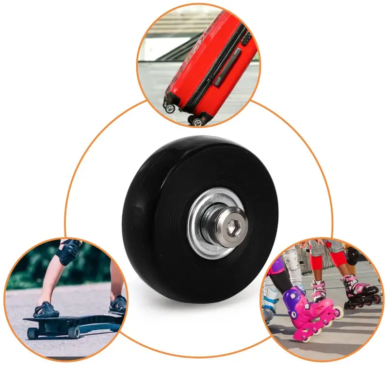 Silent Suitcase Wheels Rubber Trolley Luggage Casters High-Quality Durable Travel Bag Wheel Repair Accessories for Quiet Rolling - Image 5