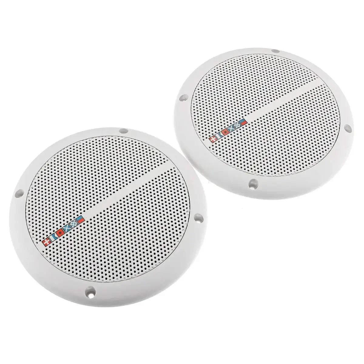 7 Inch 2-Way Outdoor Waterproof Ceiling Speakers 60W Household Bathroom Car Boat Yacht Home Full Frequency Audio Speakers