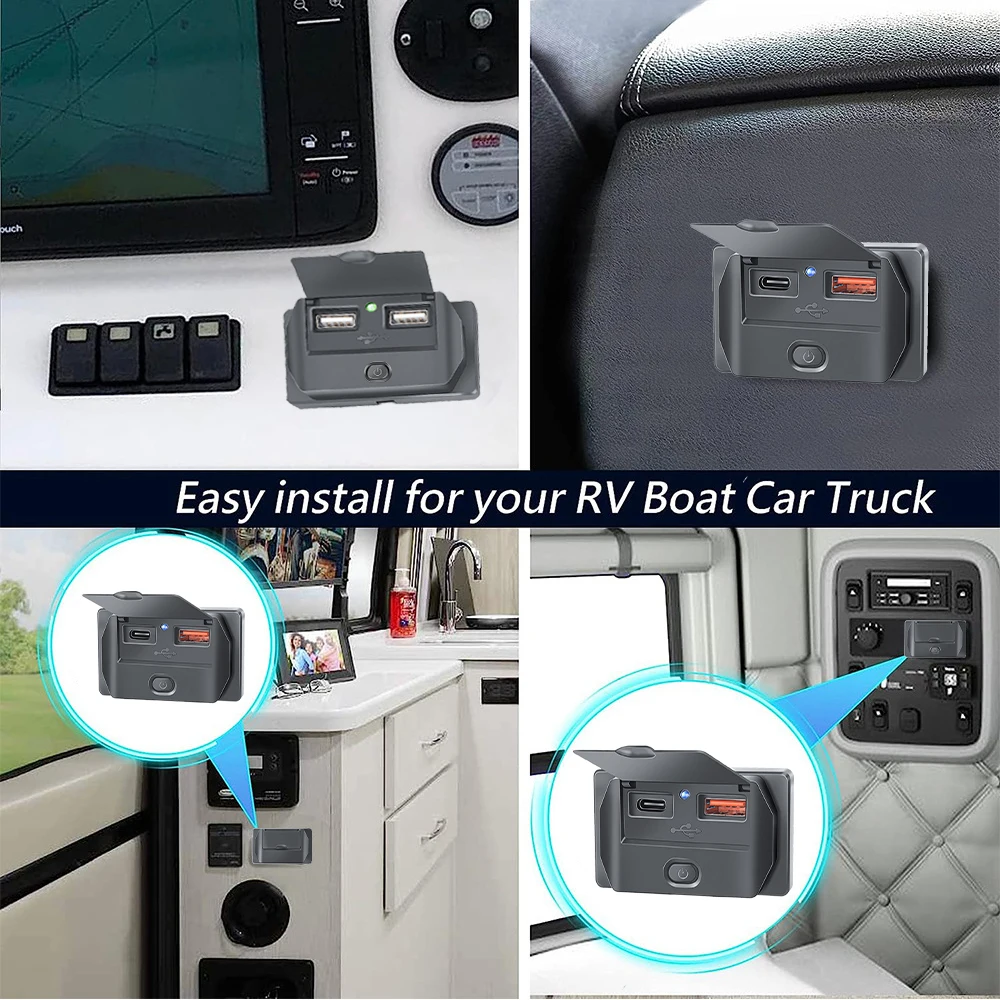 Car Charger Socket 12V/24V 2.1A USB