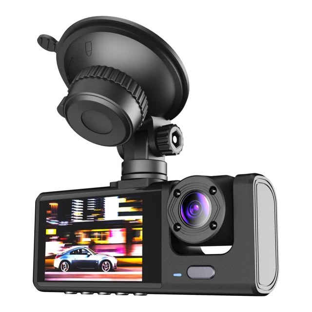 3 Camera Dash Cam 1080P Front and Inside 2 Inch Screen Dashcam Black Box  Driver Recorder for Taxi Uber CAR DVR Rear Camera - AliExpress