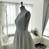 Mryarce Sleeveless Jacquard Wedding Dress V Neck A Line Bridal Gowns With Pockets 3