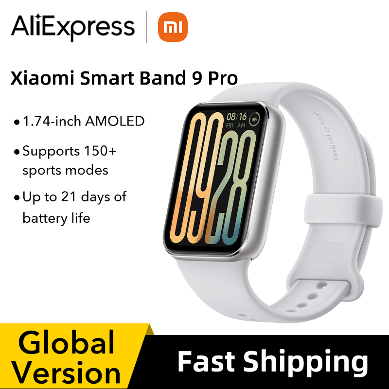 Global Version Xiaomi Smart Band 9 Pro 1.74'' display with 2.5D cover glass Supports 150+ sports Up to 21 days of battery life