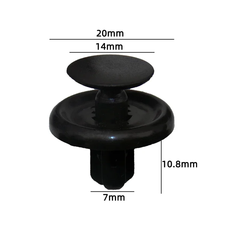 50 Stück Auto Tür Clips Für 11mm Löcher - Innenverkleidung Halteclips Aus Kunststoff