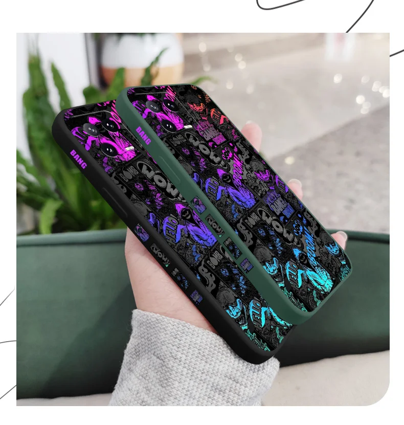 Blackface Clown Handyhülle für Xiaomi Mi 15T 15 14 14T 13 13T 12 12X 12T 12S 11 11T 10 10T 9 9T Pro Lite Flüssigsilikonhülle – Detail 5