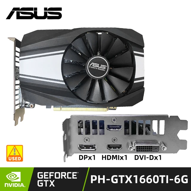ASUS グラフィックボード PH-GTX1660TI-6G