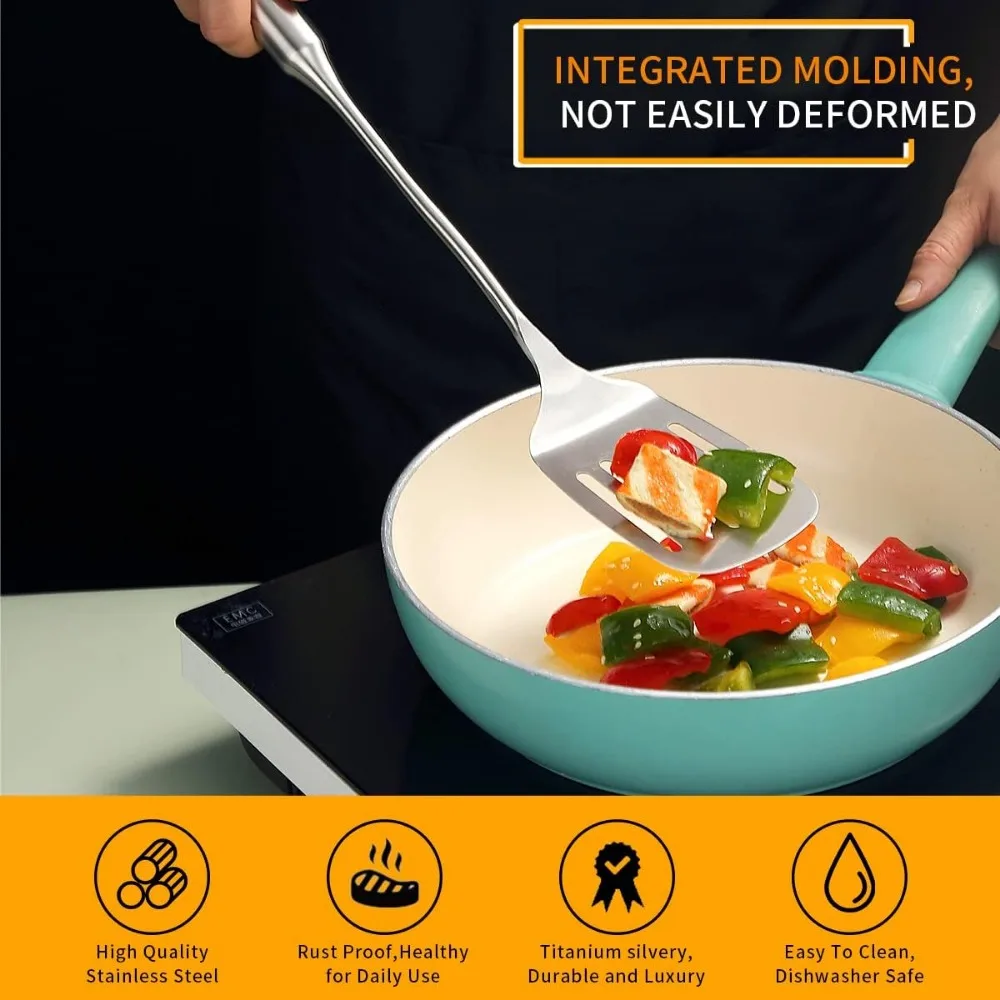 Stainless Steel Kitchen Shovel Spatula Non Stick Cookware Dishwasher Cleanable Easy To Clean Ideal Cookware kitchen utensils