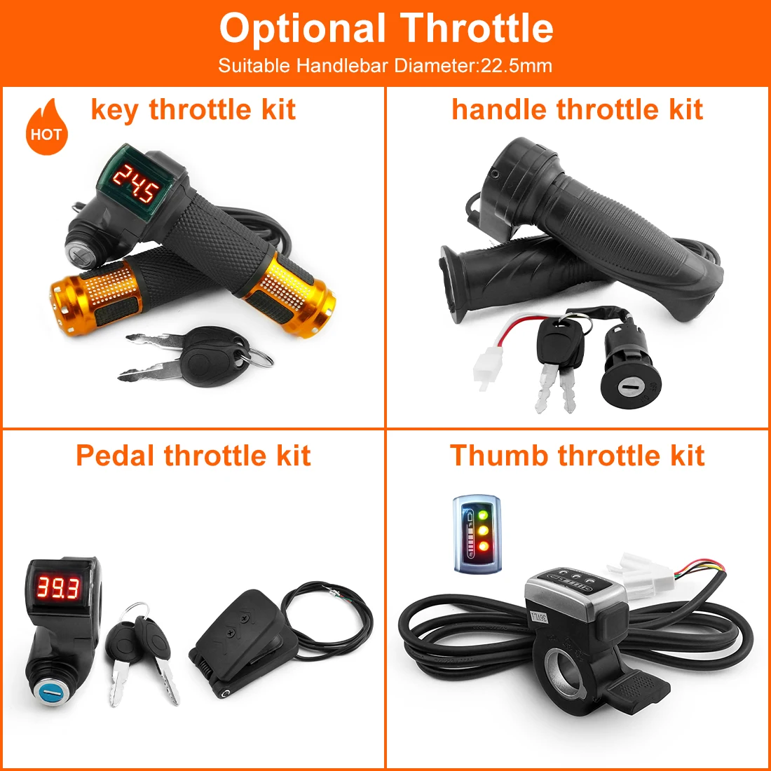 24V 250W 전기 미니 카트 엔진 키트 (25H 체인, 55T 체인 휠, 가스 페달 포함) 전기 스쿠터 모터용