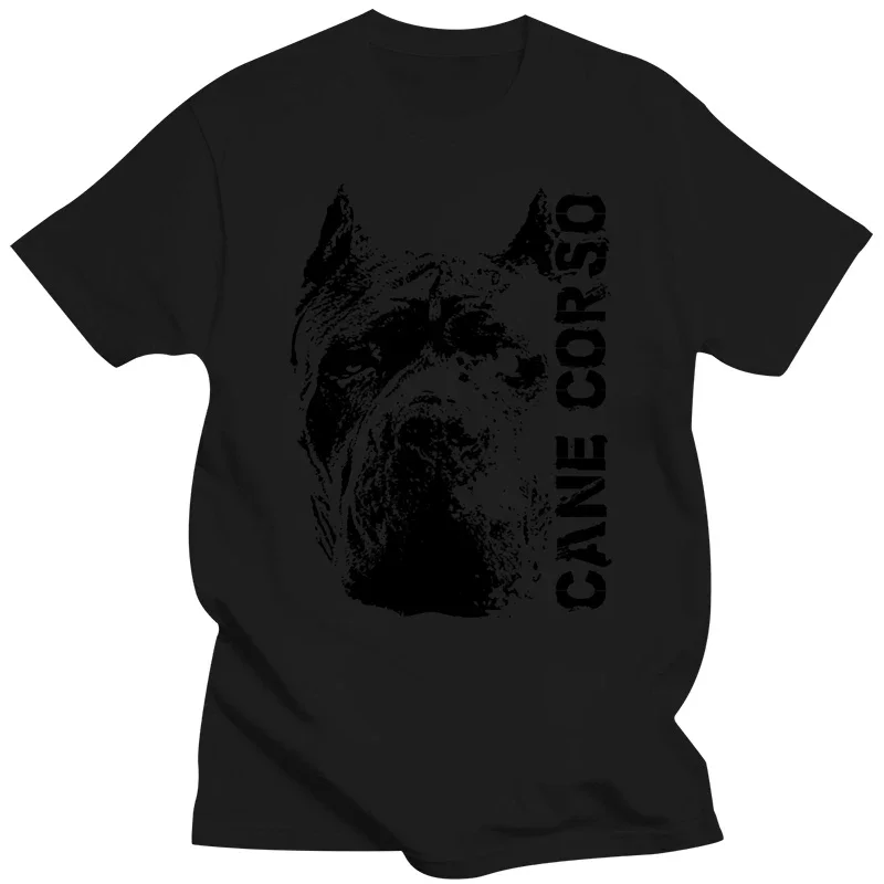 

Новинка, летняя модная мужская футболка Cane enco Head - Dog на заказ, простая хлопковая футболка с коротким рукавом, Новые Топы И Футболки, тяжелая