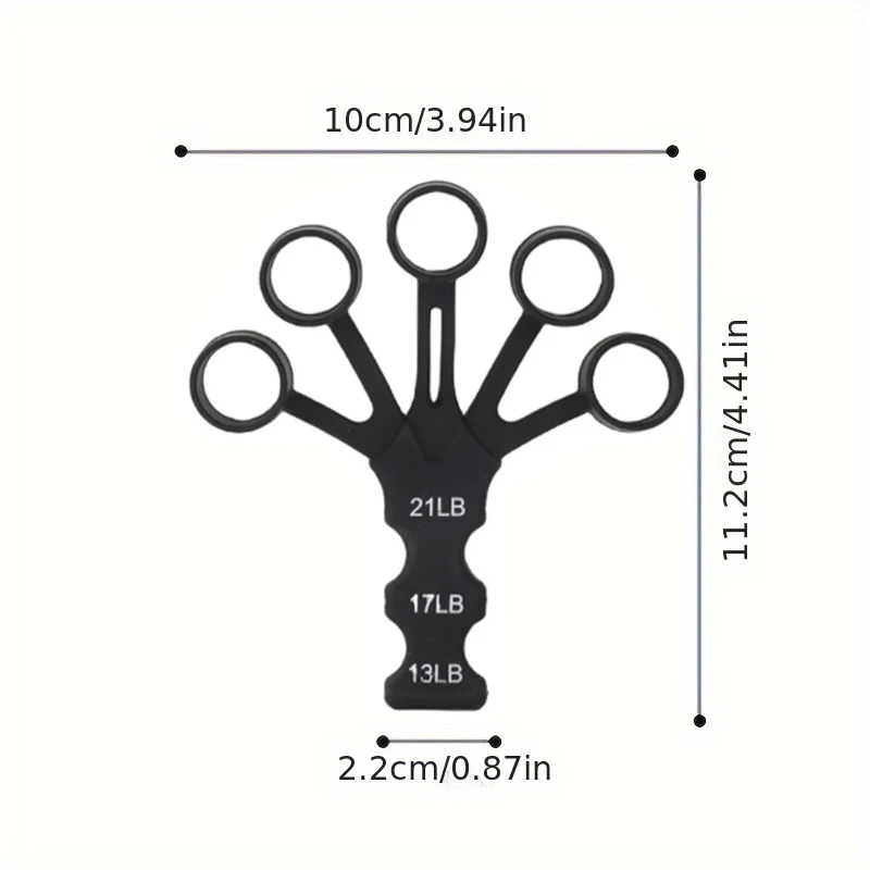 Silicone Finger & Wrist Rehab System - 5-Finger Flexion/Extension Trainer for Physical Therapy with Adjustable Resistance