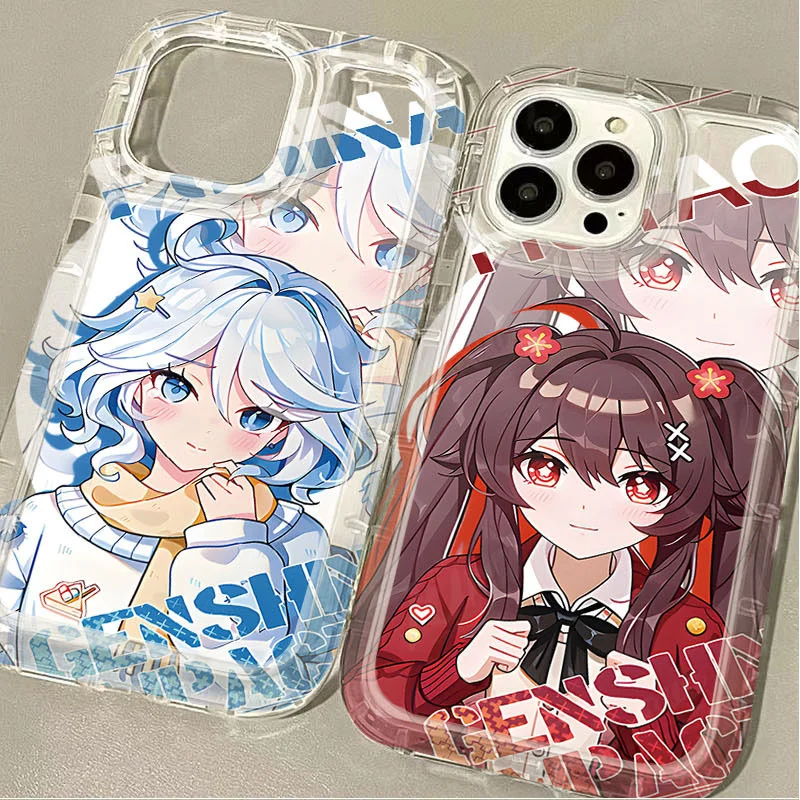 Чехол для телефона Genshin Impact Furina Hu tao для Xiaomi 13T 12T 14 13 12 12X 12S 11 Lite 10 11i POCO X6 Pro X3 NFC X4 GT X5 F3 F4 F5