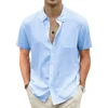 119075-4efdf9.jpg Lightweight Hawaiian Shirts Premium Breezy Cotton-Linen Short Sleeve Vacation Beach Casual Top Pocket