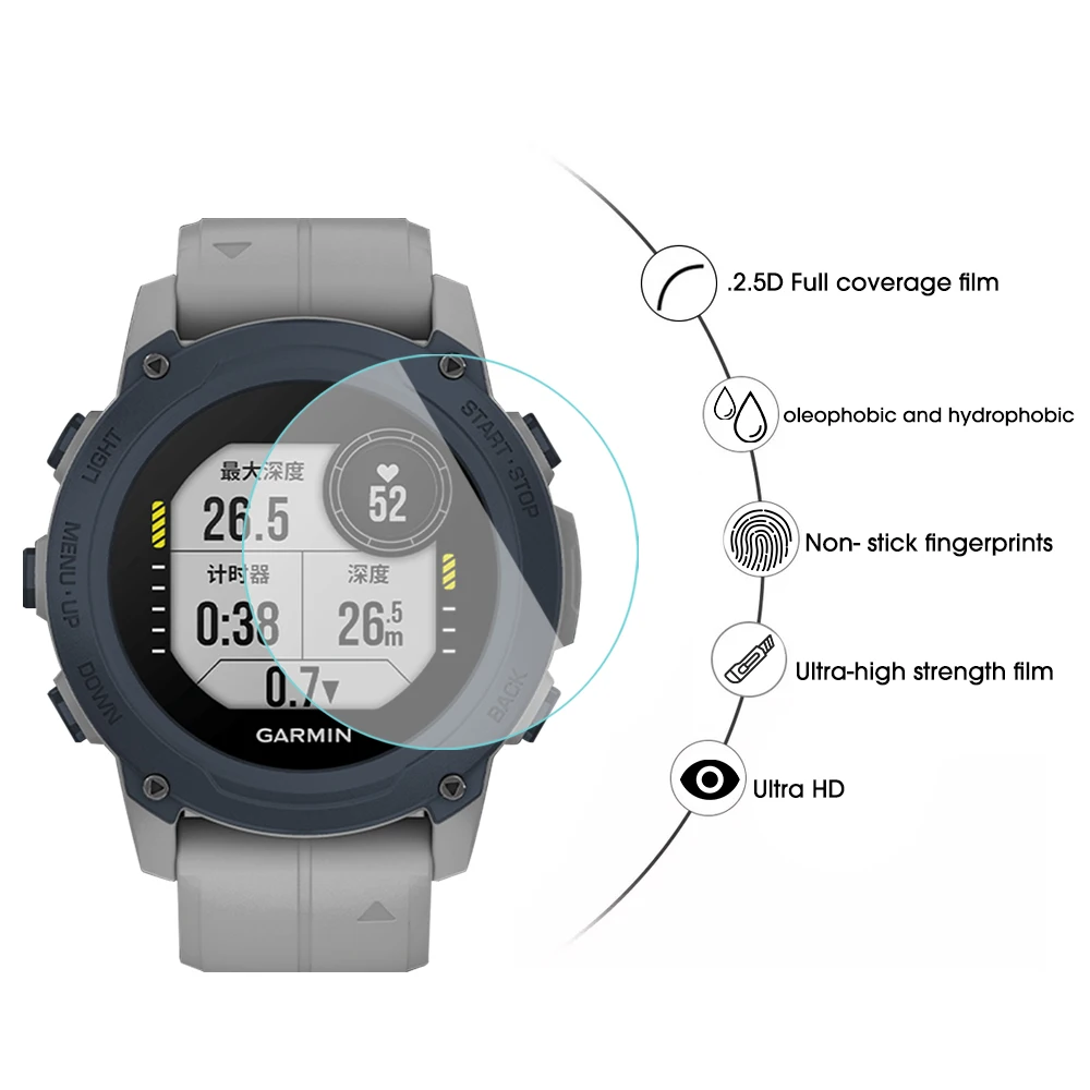 Garmin Descent G1 ȭ  ȭ ȣ  3PCS, Smartwatch Anti Explosion Clear Front Film For Descent G1